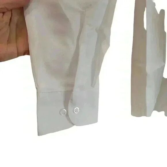 Lady Martino by Henry Segal Women's White Customizable Tuxedo Shirt w Wingtip Co - Picture 5 of 11